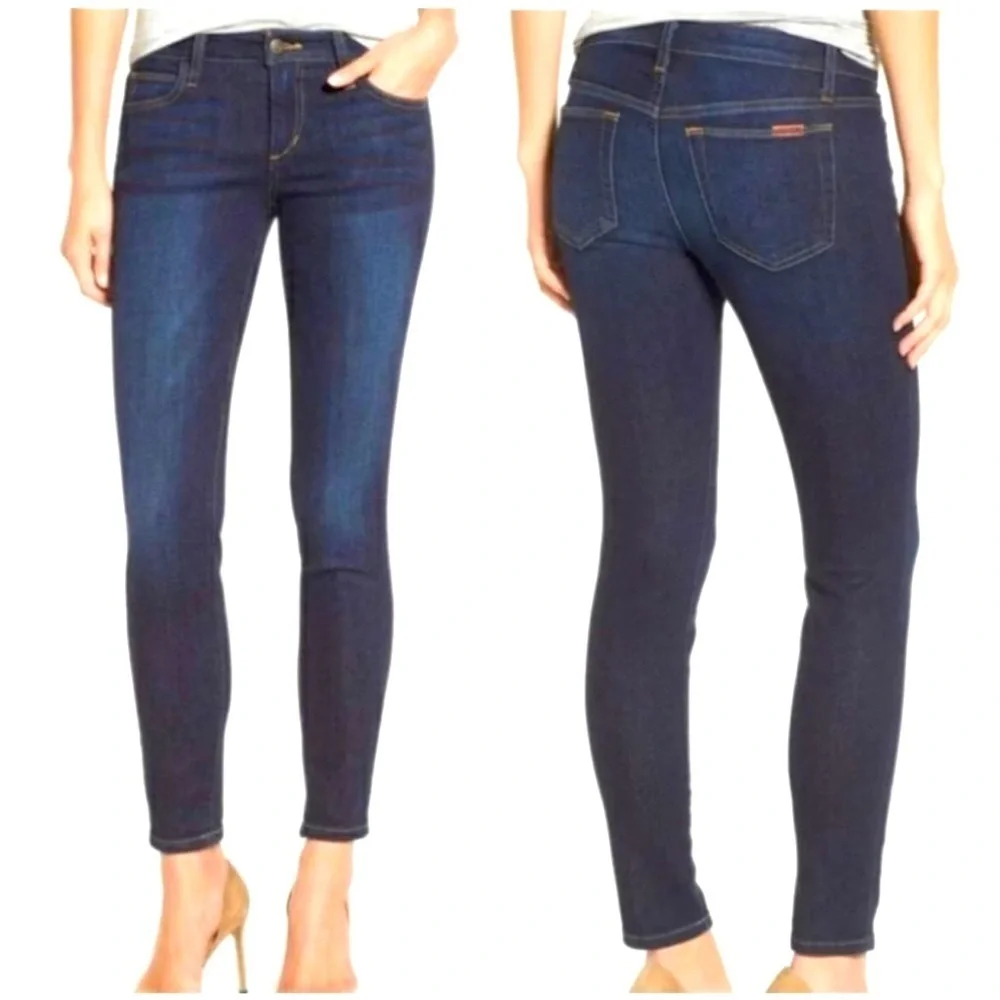 Joe’s Jeans Rikki Ankle Skinny Denim Blue Jeans Mid-Dark Wash Size 25